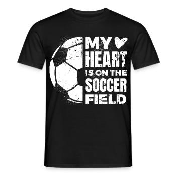 Football Lover Quote - Men's T-Shirt - black - Front - AI Model Male 178 light (178cm)