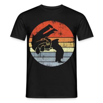 Croquis de Judo Fighter - T-shirt homme - noir - Devant - AI Model Male 178 light (178cm)