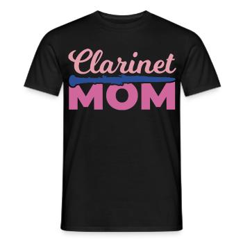 Clarinette Mama - T-shirt homme - noir - Devant - AI Model Male 178 light (178cm)