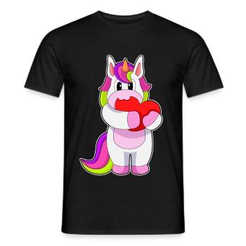 Unicorn Heart - Men's T-Shirt - black - Front - AI Model Male 178 light (178cm)
