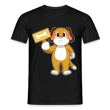 Os de chien - T-shirt homme - noir - Devant - AI Model Male 178 light (178cm)