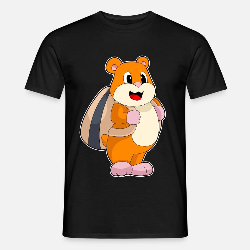 Hamster Samen Rucksack - Männer T-Shirt - Schwarz