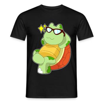Turtle Sunglasses - Men's T-Shirt - black - Front - AI Model Male 178 light (178cm)