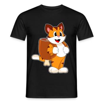 École de sac à dos Tiger Student - T-shirt homme - noir - Devant - AI Model Male 178 light (178cm)