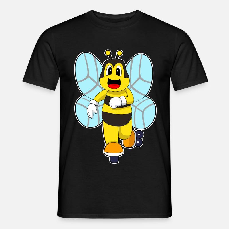 Biene Inline skating Inline skates - Männer T-Shirt - Schwarz