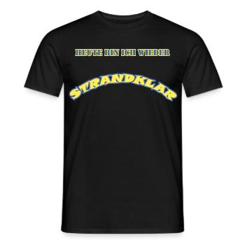 Strandklar - Männer T-Shirt - Schwarz - Vorne - AI Model Male 178 light (178cm)