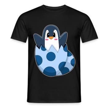 Penguin Egg - Men's T-Shirt - black - Front - AI Model Male 178 light (178cm)