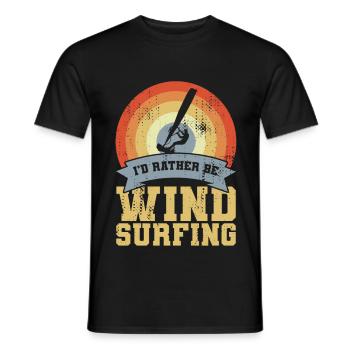 Citation Windsurfer Vintage - T-shirt homme - noir - Devant - AI Model Male 178 light (178cm)