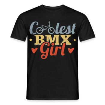 Rider de BMX - T-shirt homme - noir - Devant - AI Model Male 178 light (178cm)