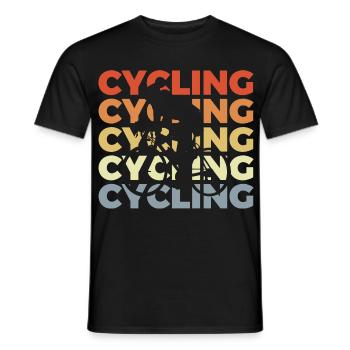 Cycling - Men's T-Shirt - black - Front - AI Model Male 178 light (178cm)