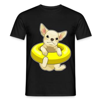 Été de la piscine à Chihuahua - T-shirt homme - noir - Devant - AI Model Male 178 light (178cm)