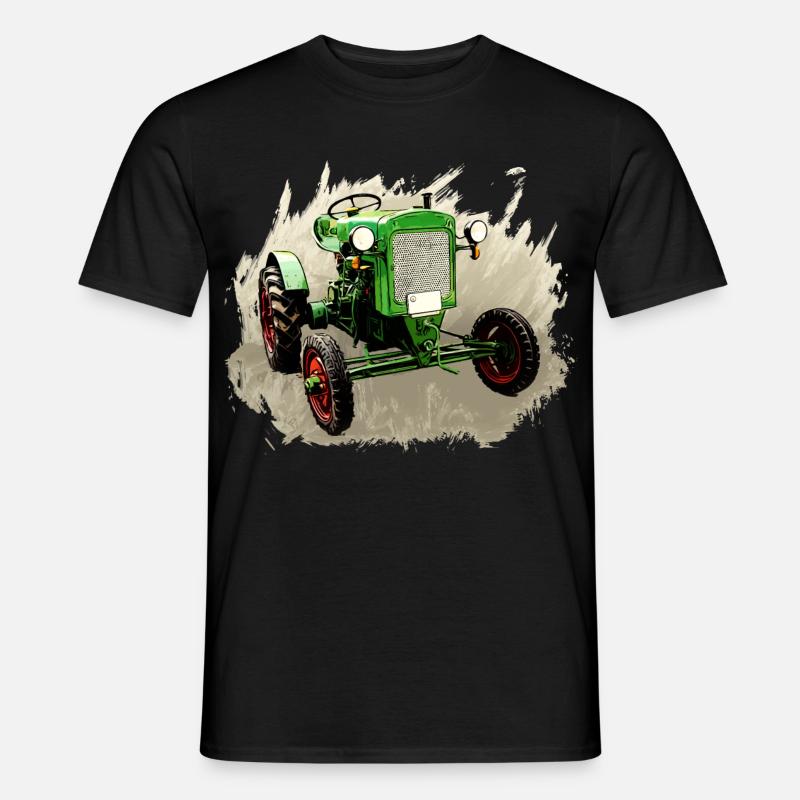 Deutz F1M 414 Bauernschlepper - Männer T-Shirt - Schwarz