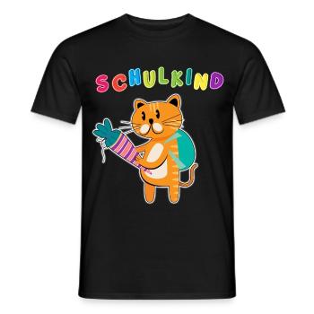 Schulkind Einschulung | Schulanfang ABC-Schütze - Männer T-Shirt - Schwarz - Vorne - AI Model Male 178 light (178cm)