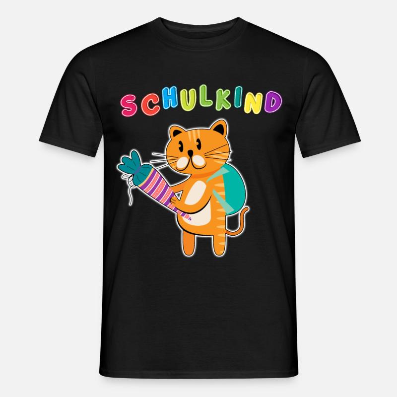 Schulkind Einschulung | Schulanfang ABC-Schütze - Männer T-Shirt - Schwarz