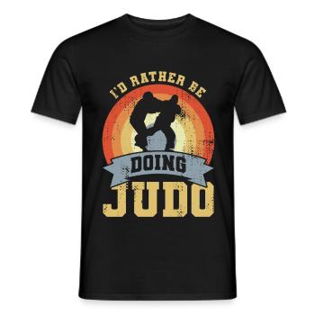 Dicton de judo vintage - T-shirt homme - noir - Devant - AI Model Male 178 light (178cm)
