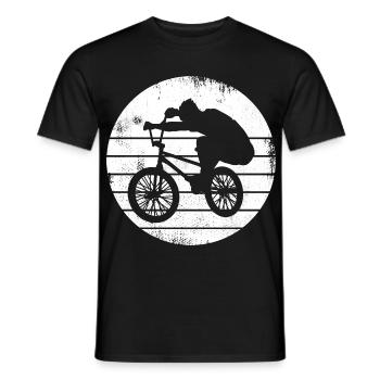 Cycliste BMX - T-shirt homme - noir - Devant - AI Model Male 178 light (178cm)