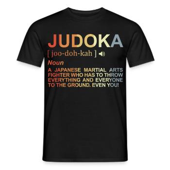 Judoka Dictionary - Men's T-Shirt - black - Front - AI Model Male 178 light (178cm)