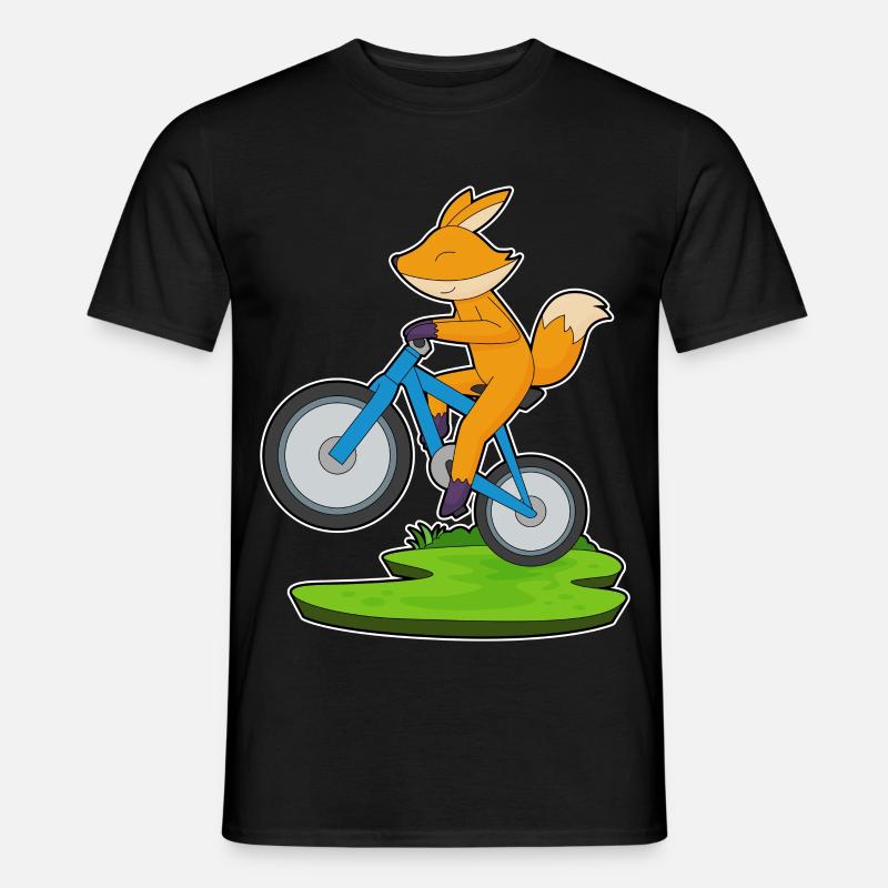 Fuchs Fahrrad - Männer T-Shirt - Schwarz