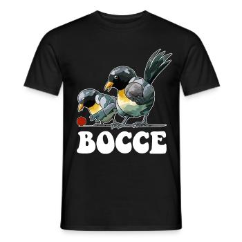 Boccespieler Spruch Ball Vogel mit Jack Bocci - Männer T-Shirt - Schwarz - Vorne - AI Model Male 178 light (178cm)