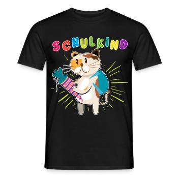 Schulstart 2023 - Design für Deinen ABC-Schützen - Männer T-Shirt - Schwarz - Vorne - AI Model Male 178 light (178cm)