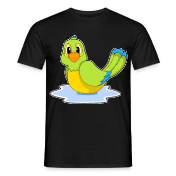 Perroquet nageant - T-shirt homme - noir - Devant - AI Model Male 178 light (178cm)