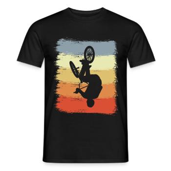 Vintage BMX - T-shirt homme - noir - Devant - AI Model Male 178 light (178cm)