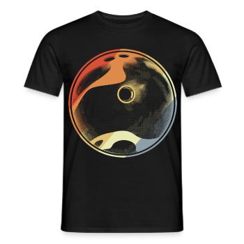 Vintage Bowlingkugel - Männer T-Shirt - Schwarz - Vorne - AI Model Male 178 light (178cm)