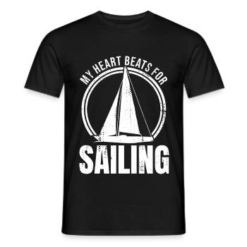 Motivation Segeln - Männer T-Shirt - Schwarz - Vorne - AI Model Male 178 light (178cm)