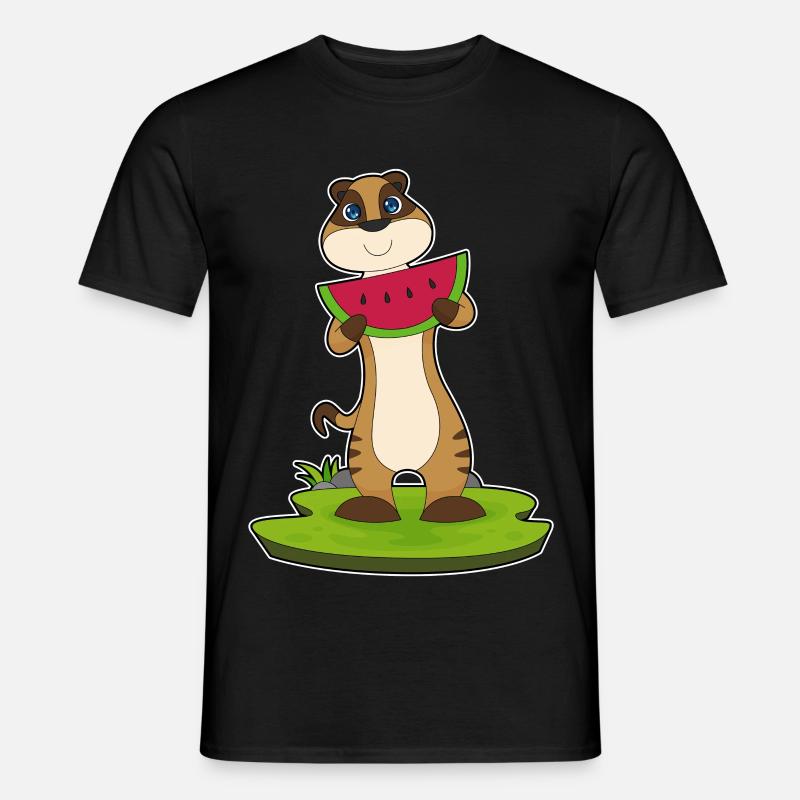 Suricate fruit de pastèque - T-shirt homme - noir