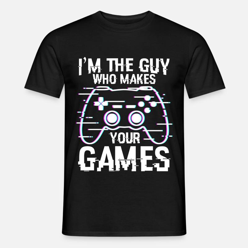Typ der Spiele entwickelt - Männer T-Shirt - Schwarz