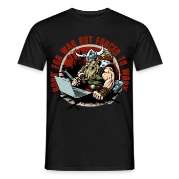 Administrateur viking avec lettrage - T-shirt homme - noir - Devant - AI Model Male 178 light (178cm)