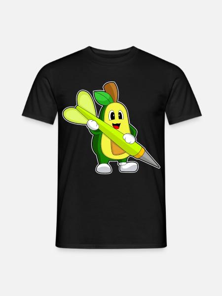 Avocado Dart Dartpfeil - Men's T-Shirt - black