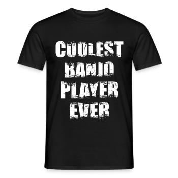 Coolster Banjospieler - Männer T-Shirt - Schwarz - Vorne - AI Model Male 178 light (178cm)