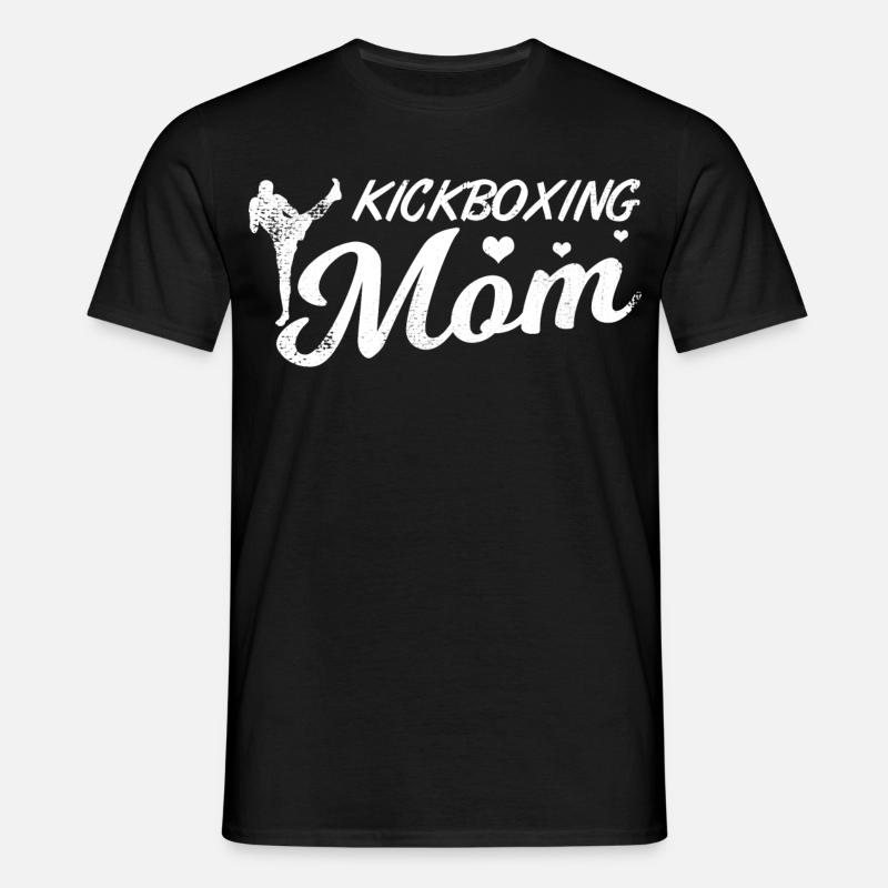 Kickboxer Mutter - Männer T-Shirt - Schwarz