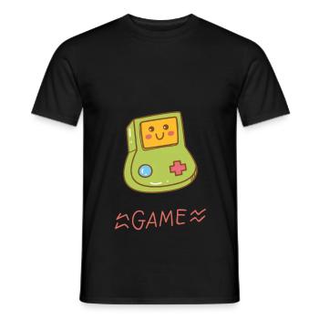 Kawaii Gaming - Sweet fun! - Men's T-Shirt - black - Front - AI Model Male 178 light (178cm)