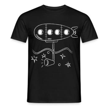 Submarine . Nemo - Men's T-Shirt - black - Front - AI Model Male 178 light (178cm)