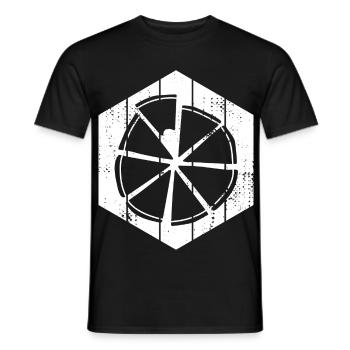 Dessin de pizza - T-shirt homme - noir - Devant - AI Model Male 178 light (178cm)