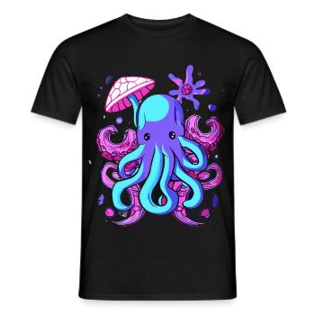 Octo Jelly Oktopus Meerestier - Männer T-Shirt - Schwarz - Vorne - AI Model Male 178 light (178cm)