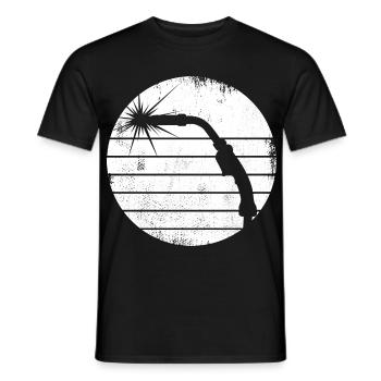 Sketch welding rod - Men's T-Shirt - black - Front - AI Model Male 178 light (178cm)