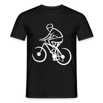 Drôle de vététiste - T-shirt homme - noir - Devant - AI Model Male 178 light (178cm)
