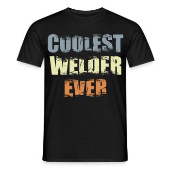 Soudeur cool - T-shirt homme - noir - Devant - AI Model Male 178 light (178cm)