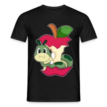 Caterpillar Apple - Men's T-Shirt - black - Front - AI Model Male 178 light (178cm)