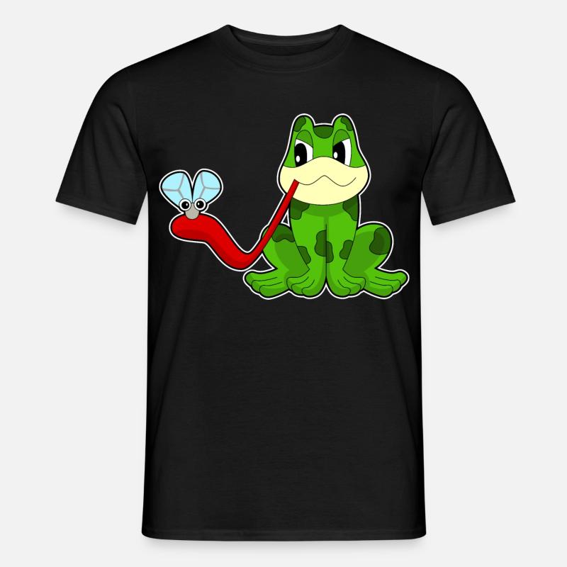 Frosch Fliege - Männer T-Shirt - Schwarz
