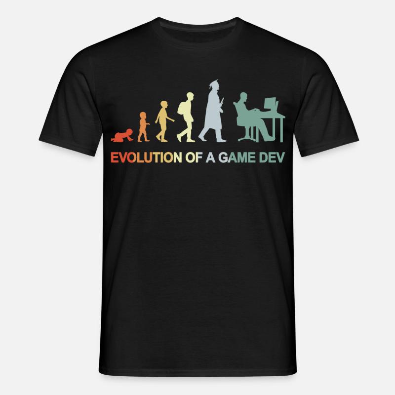 Game Dev Evolution - Männer T-Shirt - Schwarz