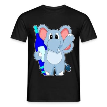 Thermomètre clinique pour éléphants - T-shirt homme - noir - Devant - AI Model Male 178 light (178cm)
