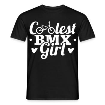 BMX Girls - Men's T-Shirt - black - Front - AI Model Male 178 light (178cm)