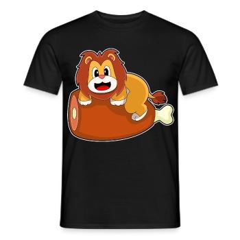 Viande de lion - T-shirt homme - noir - Devant - AI Model Male 178 light (178cm)