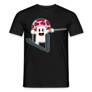 Pilz Skier Ski Sports d’hiver - T-shirt homme - noir - Devant - AI Model Male 178 light (178cm)