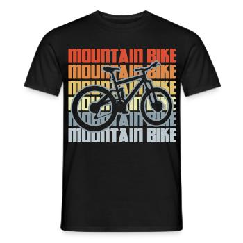 VTT vintage - T-shirt homme - noir - Devant - AI Model Male 178 light (178cm)