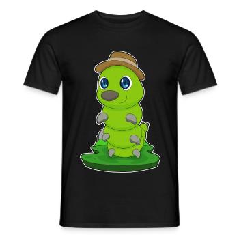 Caterpillar Hat - Men's T-Shirt - black - Front - AI Model Male 178 light (178cm)
